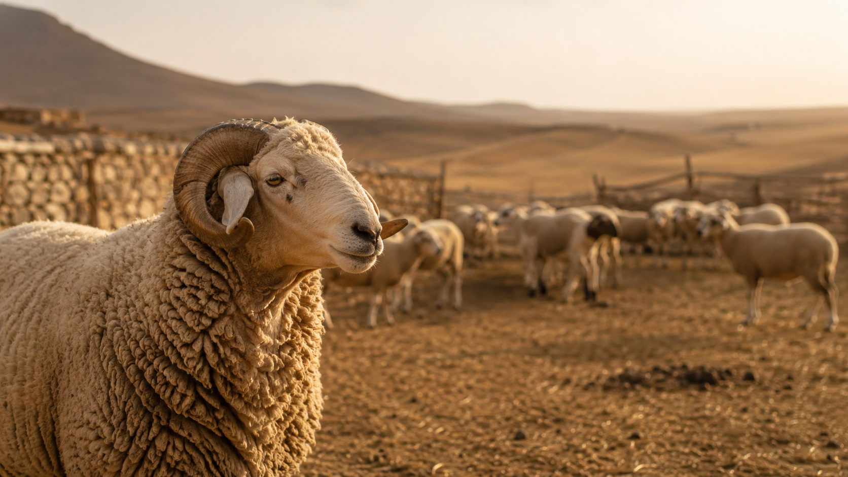 Paysage rural près d'Oujda au moment de l'Aïd al-Adha